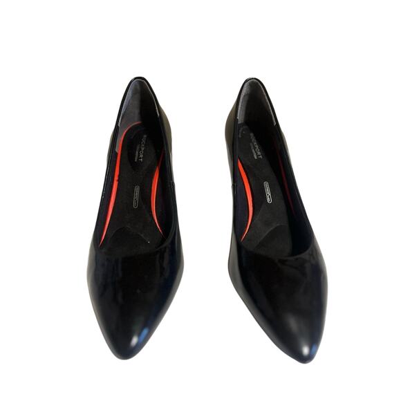 Rockport Women’s Black Patent Leather Heels • Total Motion Footbed Sz 9.5 • EUC - Picture 2 of 7